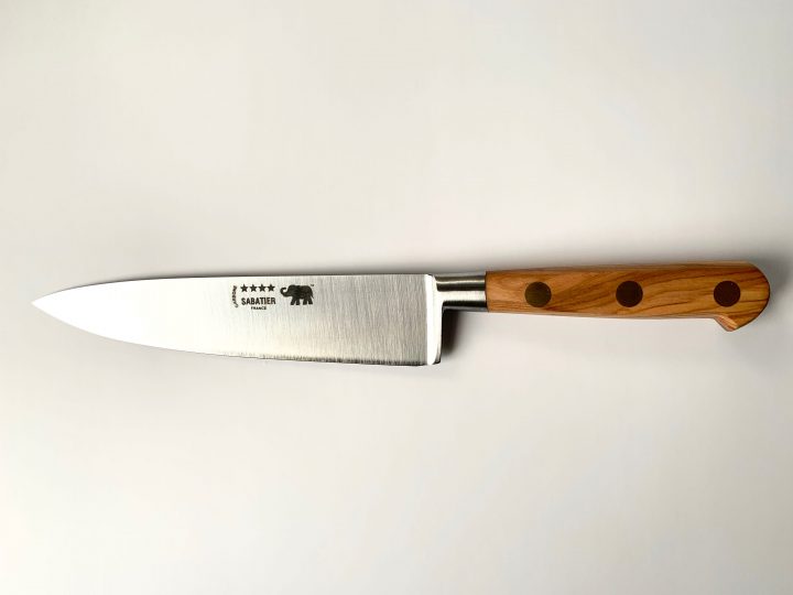 6 in (15cm) olive wood carbon steel cooks knife